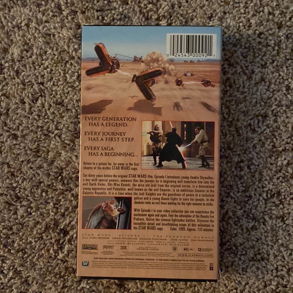 STAR WARS The Phantom Menace Vintage VHS - Picture 2 of 2
